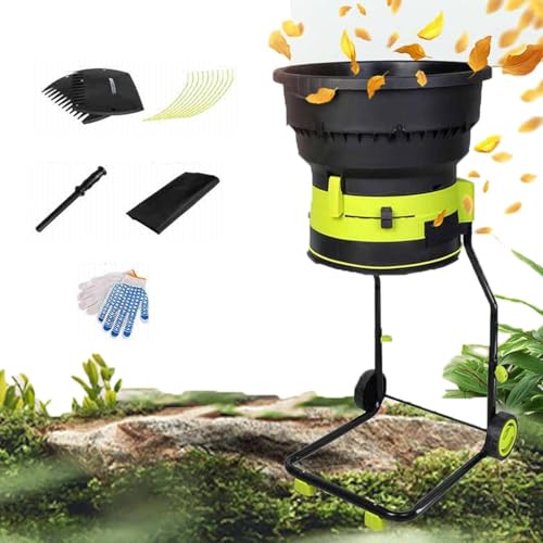 Elektrischer Laubmulcher Aktenvernichter mit Rollen und Tasche, 8000 U/min für effiziente Kompostierung und Reduzierung von Gartenabfällen Elektrischer Laubmulcher Aktenvernichter mit Rollen und Tasche, 8000 U/min für effiziente Kompostierung und Reduzierung von Gartenabfällen von Generisch