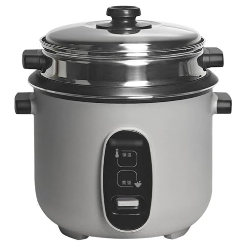 Elektrischer Reiskocher mit Dampfgarerkorb, antihaftbeschichteter Innentopf und Warmhaltefunktion, perfekt für Familienessen, inklusive Spatel und Messbecher Elektrischer Reiskocher mit Dampfgarerkorb, antihaftbeschichteter Innentopf und Warmhaltefunktion, perfekt für Familienessen, inklusive Spatel und Messbecher von Generisch