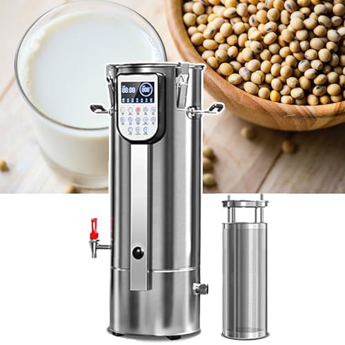 Elektrischer Sojamilchbereiter mit abnehmbarem Filter & Schlackentrennung, LED-Smart-Bildschirm, für hausgemachte Sojamilch, Bohnenpaste, Maissuppe, Saft Elektrischer Sojamilchbereiter mit abnehmbarem Filter & Schlackentrennung, LED-Smart-Bildschirm, für hausgemachte Sojamilch, Bohnenpaste, Maissuppe, Saft von Generisch