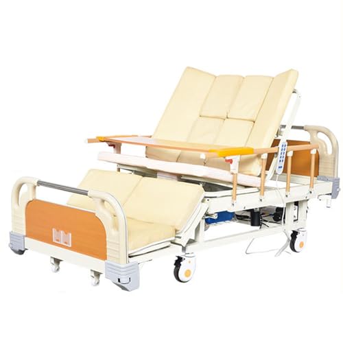Elektrisches Krankenhausbett mit atmungsaktiver Matratze, motorisiert mit intelligenter Fernbedienung, intelligentes Bett mit WC-Funktion für Altenpflege Elektrisches Krankenhausbett mit atmungsaktiver Matratze, motorisiert mit intelligenter Fernbedienung, intelligentes Bett mit WC-Funktion für Altenpflege von Generisch