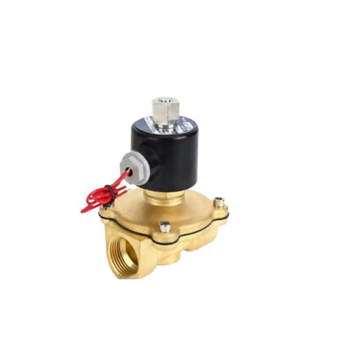 Elektrisches Messing-Magnetventil 1/4 "3/8" 1/2 "3/4" 1 "2" Normal Geschlossen Normalerweise Offen Ventil For Wasser Öl Luft 12V 24V 220V 110V(DN32,12V_NORMALLY CLOSED) von Generisch