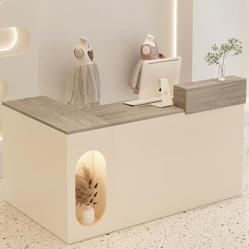 Empfangstisch mit Schublade und Aufbewahrungsschrank, Computertisch aus Holz für Büro und Zuhause Empfangstisch mit Schublade und Aufbewahrungsschrank, Computertisch aus Holz für Büro und Zuhause von Generisch