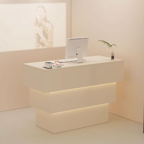 Empfangstisch mit weicher Beleuchtung | Moderne Theke für Salons und Einzelhandel | Stilvoller Empfangstisch Empfangstisch mit weicher Beleuchtung | Moderne Theke für Salons und Einzelhandel | Stilvoller Empfangstisch von Generisch