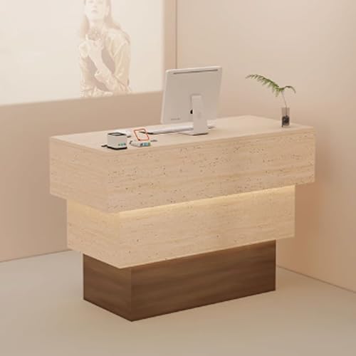 Empfangstisch mit weicher Beleuchtung | Moderne Theke für Salons und Einzelhandel | Stilvoller Empfangstisch Empfangstisch mit weicher Beleuchtung | Moderne Theke für Salons und Einzelhandel | Stilvoller Empfangstisch von Generisch