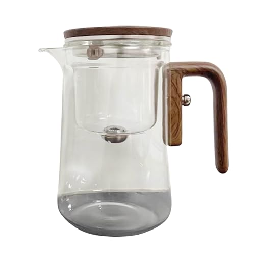 Enchanti-Teekanne, Hexerei-Teekanne, Wasserabscheider-Teekanne aus Glas mit Holzgriff, Enchantipot-Zauberteekanne, durchsichtige Enchanti-Zauberteekanne mit Sieb für losen Tee Enchanti-Teekanne, Hexerei-Teekanne, Wasserabscheider-Teekanne aus Glas mit Holzgriff, Enchantipot-Zauberteekanne, durchsichtige Enchanti-Zauberteekanne mit Sieb für losen Tee von Generisch