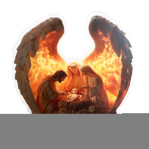 Engel Figuren Und Statuen, Engelfigur mit Flügeln, 2D Acryl Schreibtischdekoration Für Schreibtisch Wohnzimmer Hochzeit Kamin Deko von Generisch