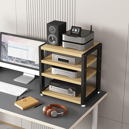 Entertainment-Ständer mit Audio-Schrank, Medien-Regal für Fernseher, verstellbare Regale, Eckregal für Wohnzimmeraufbewahrung Entertainment-Ständer mit Audio-Schrank, Medien-Regal für Fernseher, verstellbare Regale, Eckregal für Wohnzimmeraufbewahrung von Generisch