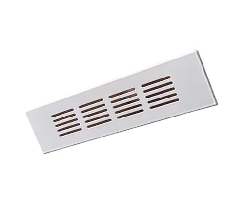 Entlüftungsabdeckung aus Aluminiumlegierung – rechteckiges Lüftungsgitter in Weiß, mehrere Größen (46 x 320 mm) für optimale Luftzirkulation und Frische von Generisch