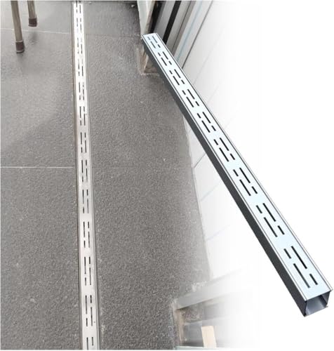 Entwässerungsrinne Dünnes Metall-Abflussgitter-Set for Außenrinnen, Schmaler Entwässerungsrost for Aufhalten Von Blättern, Gehweggitter, Hof/Zaun, Dachrinnenumlenker for Wasser Entwässerungsrinne Dünnes Metall-Abflussgitter-Set for Außenrinnen, Schmaler Entwässerungsrost for Aufhalten Von Blättern, Gehweggitter, Hof/Zaun, Dachrinnenumlenker for Wasser von Generisch