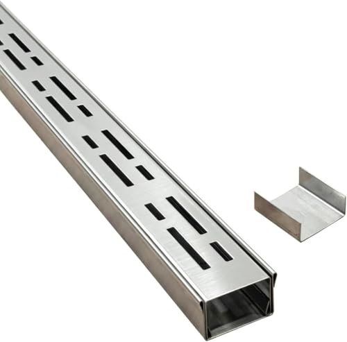 Entwässerungsrinne Flach, Ablaufrinne Außen Aus 304 Edelstahl Mit Kupplung, 5 cm Breit, 4 M Lang, Schmal Für Beton, Pflastersteine, Terrasse Und Gehwege Entwässerungsrinne Flach, Ablaufrinne Außen Aus 304 Edelstahl Mit Kupplung, 5 cm Breit, 4 M Lang, Schmal Für Beton, Pflastersteine, Terrasse Und Gehwege von Generisch
