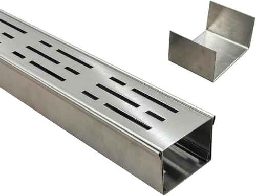 Entwässerungsrinne Flach, Ablaufrinne Außen Aus 304 Edelstahl Mit Kupplung, 5 cm Breit, 4 M Lang, Schmal Für Beton, Pflastersteine, Terrasse Und Gehwege Entwässerungsrinne Flach, Ablaufrinne Außen Aus 304 Edelstahl Mit Kupplung, 5 cm Breit, 4 M Lang, Schmal Für Beton, Pflastersteine, Terrasse Und Gehwege von Generisch