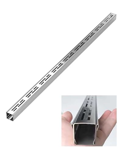 Entwässerungsrinne Trench-Ablaufsystem Metall Slim K Gitter Kit für Balkon Terrasse Badezimmer Garage Spüle Dachrinne von Generisch