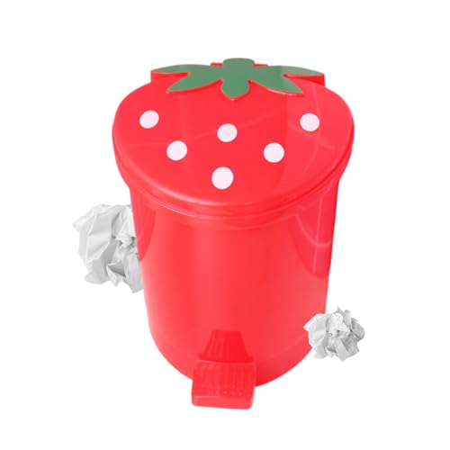 Erdbeer -Junk -Bin - Arbeitsplatzspeicher Bucket | Mini Müllabfall Papier Organisator Für Heimbüro Küche Wohnzimmer Schreibtisch Süßer Mülleimer, Haushaltskorb Mit Deckel Pop -up -Küche, Badezimmer Erdbeer -Junk -Bin - Arbeitsplatzspeicher Bucket | Mini Müllabfall Papier Organisator Für Heimbüro Küche Wohnzimmer Schreibtisch Süßer Mülleimer, Haushaltskorb Mit Deckel Pop -up -Küche, Badezimmer von Generisch