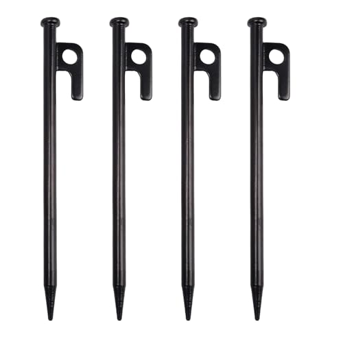 Erdnägel, Zeltnägel Camping, 4er Set Erdspieße Zubehör für Garten Rasen Landschaft Terrasse Outdoor Sand Markise von Generisch