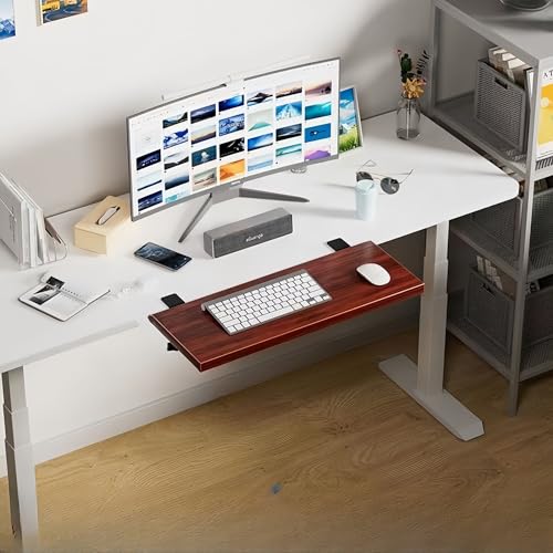 Ergonomische Schreibtisch-Erweiterungsablage – Faltbare Tastaturverlängerung zum Anklemmen für Gaming, Arbeit und Studium – erhöht Komfort und Produktivität von Generisch
