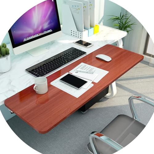 Ergonomische Schreibtischverlängerung – Verstellbare Tastaturablage mit Klemme und Armlehne – Holz-Ellenbogen-Plattform für Zuhause/Büro, faltbar und platzsparend von Generisch