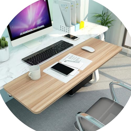 Ergonomische Schreibtischverlängerung – Verstellbare Tastaturablage mit Klemme und Armlehne – Holz-Ellenbogen-Plattform für Zuhause/Büro, faltbar und platzsparend von Generisch