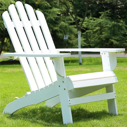 Ergonomischer Allwetter-Adirondack-Stuhl aus Holz für Strandparty, Rasen, Hinterhof, einfach zu installieren, mehrere Farboptionen von Generisch