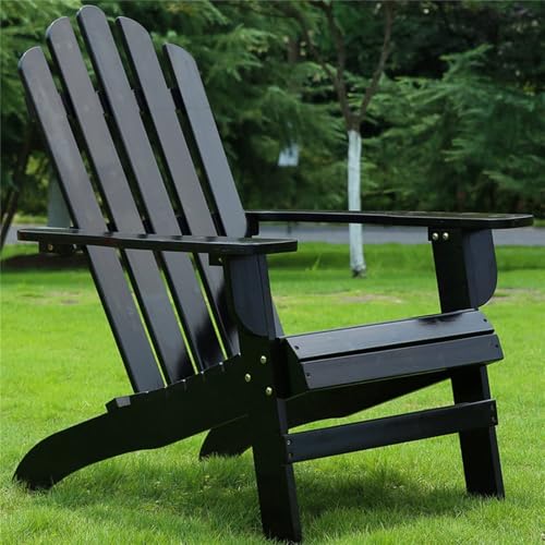Ergonomischer Allwetter-Adirondack-Stuhl aus Holz für Strandparty, Rasen, Hinterhof, einfach zu installieren, mehrere Farboptionen von Generisch