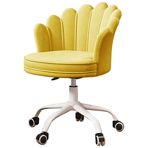 Ergonomischer Büro-Schreibtischstuhl mit gewellter Rückenlehne und Rädern – Drehstuhl für Home Office, verstellbare Sitzhöhe von Generisch