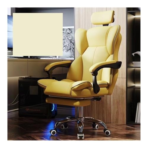 Ergonomischer Bürostuhl, Computer-Rennstuhl mit verstellbaren Kopfstützen, Armlehnen und Rädern, E, Latexkissen und Stativ aus Legierung Ergonomischer Bürostuhl, Computer-Rennstuhl mit verstellbaren Kopfstützen, Armlehnen und Rädern, E, Latexkissen und Stativ aus Legierung von Generisch