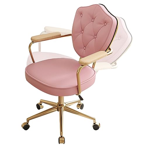 Ergonomischer Bürostuhl, PU-Leder, Drehstuhl, Schreibtischstuhl mit Armlehne und 120° Neigungsfunktion von Generisch