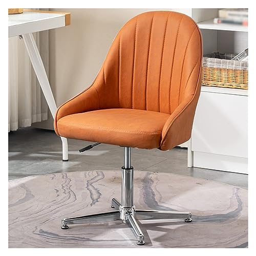 Ergonomischer Bürostuhl, gepolsterter Stoff Schreibtischstuhl ohne Rollen, Kreuzbein-Design, Drehstuhl Computerstuhl für Zuhause, armlose verstellbare Unterstützung mit Rückenlehne von Generisch