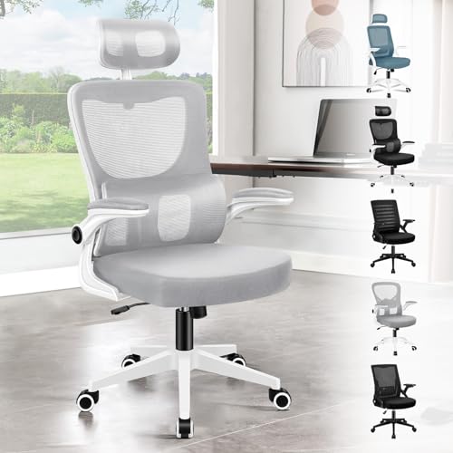 Ergonomischer Bürostuhl, verstellbare Lendenwirbelstütze, Schreibtischstühle für Zuhause, Büro, mittlere Rückenlehne, Drehstuhl, Computerstuhl mit hochklappbaren Armlehnen, Kippfunktion, Schwarz und Ergonomischer Bürostuhl, verstellbare Lendenwirbelstütze, Schreibtischstühle für Zuhause, Büro, mittlere Rückenlehne, Drehstuhl, Computerstuhl mit hochklappbaren Armlehnen, Kippfunktion, Schwarz und von Generisch