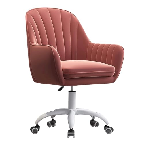 Ergonomischer Bürostuhl, verstellbarer Drehstuhl, Schreibtischstuhl mit Samt- und Metallbasis, für Zuhause und Büro von Generisch