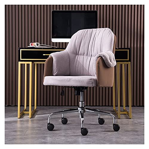 Ergonomischer Bürostuhl – Drehstuhl mit mittlerer Rückenlehne für Zuhause, Schlafzimmer, Arbeitszimmer – verstellbar und schlichtes Design von Generisch