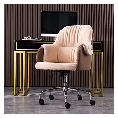 Ergonomischer Bürostuhl – Drehstuhl mit mittlerer Rückenlehne für Zuhause, Schlafzimmer, Arbeitszimmer – verstellbar und schlichtes Design Ergonomischer Bürostuhl – Drehstuhl mit mittlerer Rückenlehne für Zuhause, Schlafzimmer, Arbeitszimmer – verstellbar und schlichtes Design von Generisch