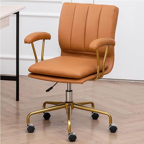 Ergonomischer Bürostuhl aus Mikrofaser-Leder – mittlere Rückenlehne, drehbarer Arbeitsstuhl mit Armlehne für Zuhause, Büro, Schreibtisch Ergonomischer Bürostuhl aus Mikrofaser-Leder – mittlere Rückenlehne, drehbarer Arbeitsstuhl mit Armlehne für Zuhause, Büro, Schreibtisch von Generisch