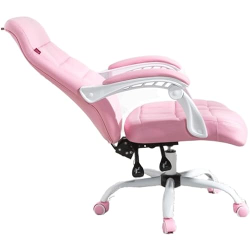 Ergonomischer Bürostuhl aus PU-Leder, höhenverstellbar, drehbar und neigbar, Computerstuhl für Komfort und Unterstützung, perfekt für Zuhause und Büro von Generisch