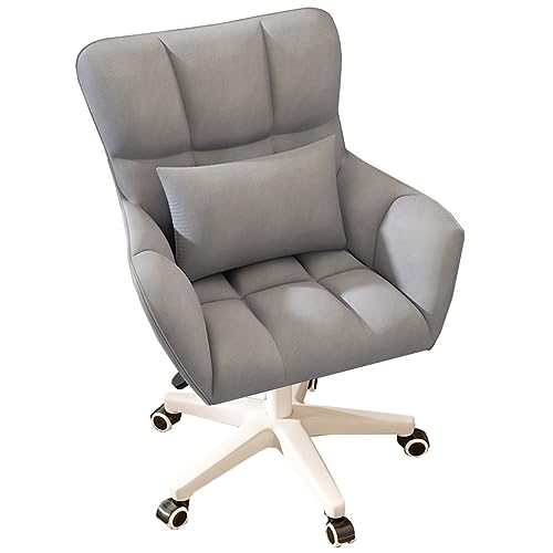 Ergonomischer Bürostuhl aus Samt, verstellbarer Schreibtischstuhl mit mittlerer Rückenlehne, Drehstuhl mit Armlehnen, stilvoller grauer Computerstuhl für Zuhause & Arbeit Ergonomischer Bürostuhl aus Samt, verstellbarer Schreibtischstuhl mit mittlerer Rückenlehne, Drehstuhl mit Armlehnen, stilvoller grauer Computerstuhl für Zuhause & Arbeit von Generisch