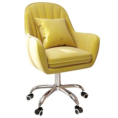 Ergonomischer Bürostuhl mit 360° drehbaren Rädern, gepolsterter Komfortsitz für Zuhause, Schlafzimmer und Büro, stilvolles Design mit Armlehnen für ultimative Unterstützung von Generisch