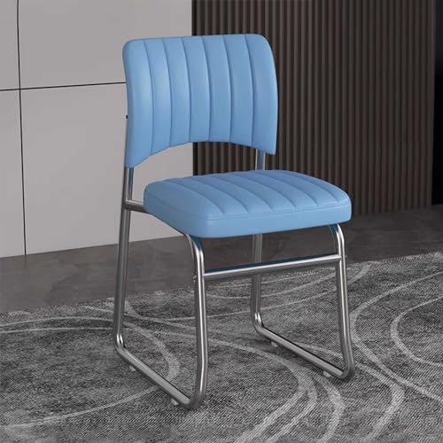 Ergonomischer Bürostuhl mit Armlehnen und Armlehnen, mittlere Rückenlehne, breite Sitzfläche, keine Räder, Computer-Arbeitsstuhl, moderner Schminkstuhl für Zuhause, stilvolles blaues Design Ergonomischer Bürostuhl mit Armlehnen und Armlehnen, mittlere Rückenlehne, breite Sitzfläche, keine Räder, Computer-Arbeitsstuhl, moderner Schminkstuhl für Zuhause, stilvolles blaues Design von Generisch