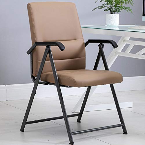 Ergonomischer Bürostuhl mit Armlehnen und Ledersitz für Computertisch, Khaki Ergonomischer Bürostuhl mit Armlehnen und Ledersitz für Computertisch, Khaki von Generisch
