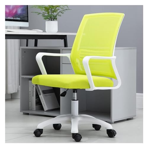 Ergonomischer Bürostuhl mit Armlehnen und Lendenwirbelstütze, höhenverstellbar, drehbarer Arbeitsstuhl, atmungsaktives Netz-Design, hohe Rückenlehne, Computerstuhl, Rot, Gr von Generisch