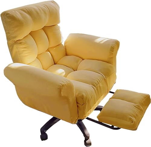 Ergonomischer Bürostuhl mit Fußstütze, höhenverstellbar, Drehstuhl für den Schreibtisch zu Hause von Generisch