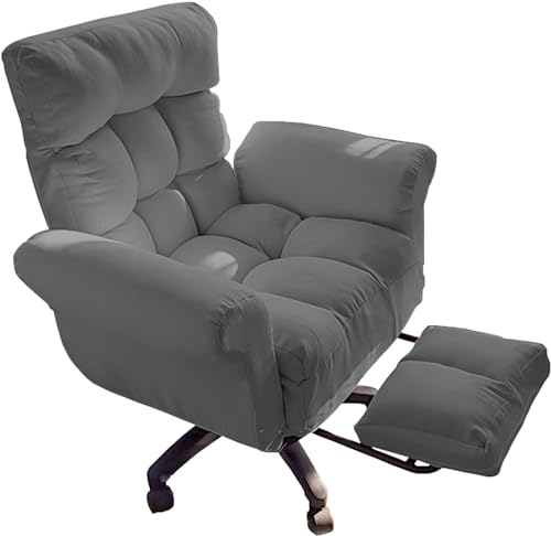 Ergonomischer Bürostuhl mit Fußstütze, höhenverstellbar, Drehstuhl für den Schreibtisch zu Hause von Generisch
