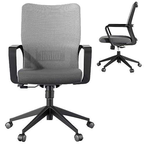 Ergonomischer Bürostuhl mit Lendenwirbelstütze – höhenverstellbarer Drehstuhl von Generisch