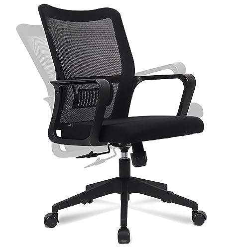 Ergonomischer Bürostuhl mit Lendenwirbelstütze – höhenverstellbarer Drehstuhl von Generisch