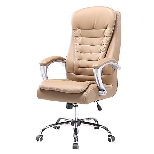 Ergonomischer Bürostuhl mit hoher Rückenlehne und doppeltem Kissen, höhenverstellbarer Drehstuhl, Schreibtischstuhl für Home Office und Gaming-Komfort von Generisch