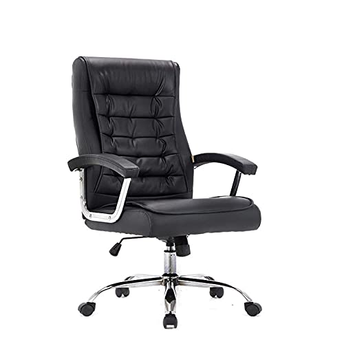 Ergonomischer Bürostuhl mit hoher Rückenlehne und verstellbarer Neigung und dicker Polsterung, für große und große Personen bis zu 150 kg, robuste Metallbasis für verbesserte Haltbarkeit in Zuhause von Generisch