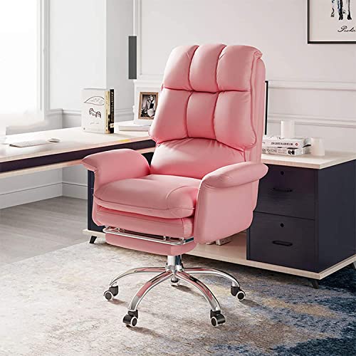 Ergonomischer Chefsessel aus PU-Leder mit Lendenwirbelstütze und einziehbarer Fußstütze Ergonomischer Chefsessel aus PU-Leder mit Lendenwirbelstütze und einziehbarer Fußstütze von Generisch