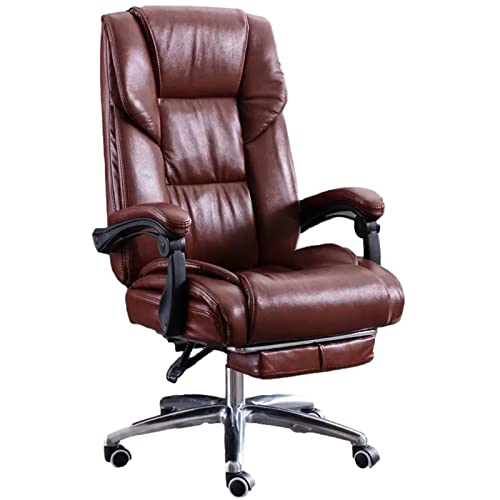 Ergonomischer Chefsessel mit Lendenwirbelstütze – Bürodrehstuhl für Esszimmer, Computer, Gaming, Lerntisch, Meeting, Wohnzimmer, Braun Ergonomischer Chefsessel mit Lendenwirbelstütze – Bürodrehstuhl für Esszimmer, Computer, Gaming, Lerntisch, Meeting, Wohnzimmer, Braun von Generisch
