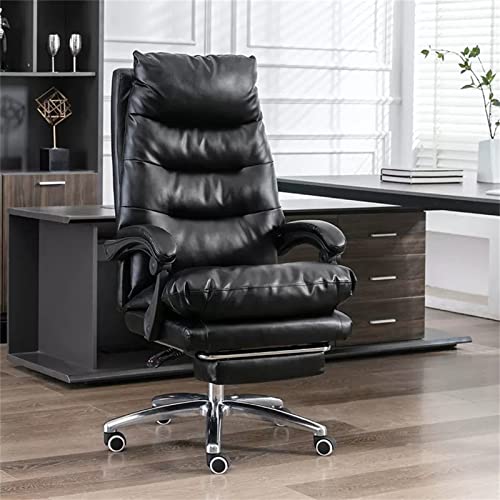 Ergonomischer Chefsessel mit hoher Rückenlehne, Fußstütze, Drehgelenk, Liegefunktion, Armlehne und Lendenwirbelstütze für bequemes Sitzen Ergonomischer Chefsessel mit hoher Rückenlehne, Fußstütze, Drehgelenk, Liegefunktion, Armlehne und Lendenwirbelstütze für bequemes Sitzen von Generisch