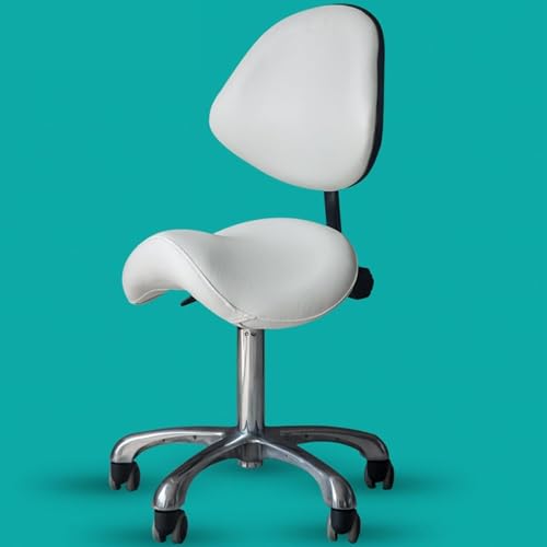 Ergonomischer Drehsattelstuhl mit verstellbarer hydraulischer Hebebühne, PU-Leder-Rückenlehne für Büro, Labor, Spa-Salon und Heimgebrauch von Generisch