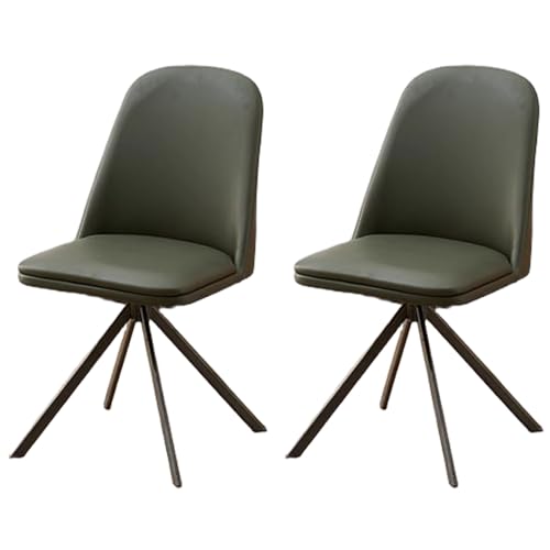 Ergonomischer Drehstuhl Esszimmerstuhl 2er Set Modern Gepolstert Küchenhocker mit Rückenlehne Massivholz & Kunstleder Perfekt für Wohnzimmer & Esszimmer Grün Ergonomischer Drehstuhl Esszimmerstuhl 2er Set Modern Gepolstert Küchenhocker mit Rückenlehne Massivholz & Kunstleder Perfekt für Wohnzimmer & Esszimmer Grün von Generisch