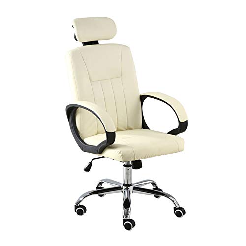 Ergonomischer Drehstuhl für Heimbüro, bequemer Computerstuhl mit Rückenstütze und Kopfstütze, Kunstleder, ideal für Arbeitszimmer und Konferenzräume von Generisch